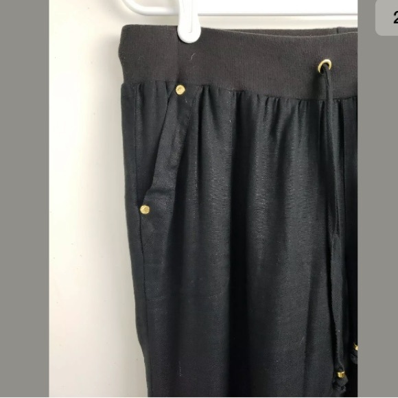 Guess Linen Capri Jogger Pants With Pockets - Picture 2 of 8